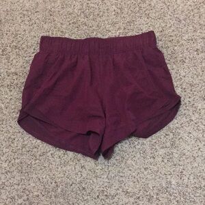 Athletic Works XS maroon running shorts